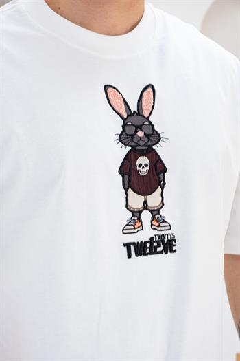 Tavşan Karakter Nakışlı Oversize T-shirt(TSB54)