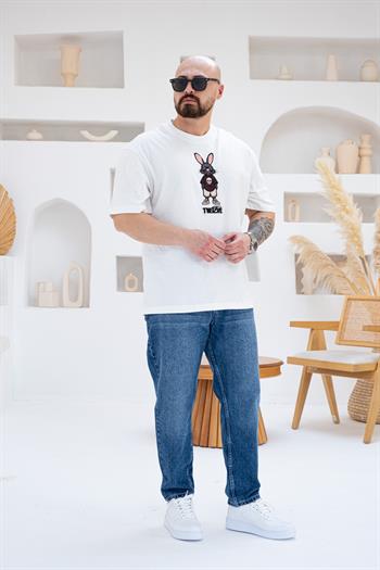 Tavşan Karakter Nakışlı Oversize T-shirt(TSB54)