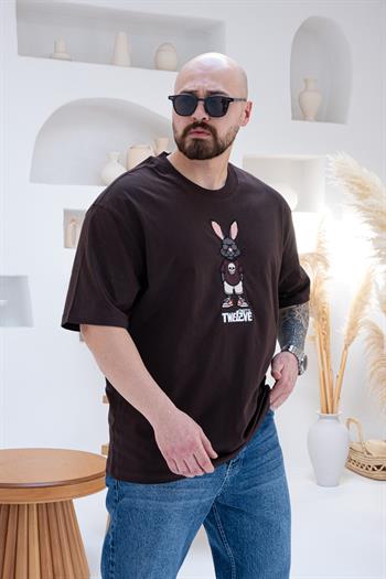 Tavşan Karakter Nakışlı Oversize T-shirt (TSKA54)