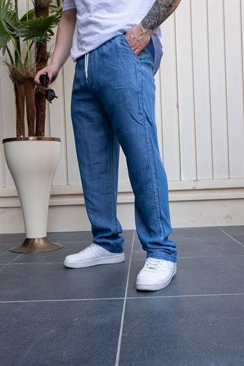 Tensel Kumaş Kot Görünümlü Relax Jogger (JGM28)