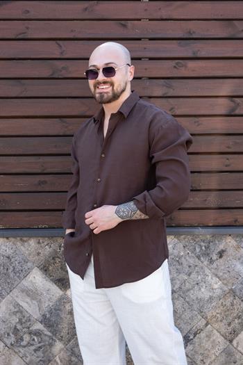 Tensel Kumaş Rahat Kalıp Gömlek (GMK07)