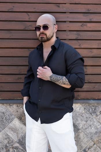 Tensel Kumaş Rahat Kalıp Gömlek (GMS07)