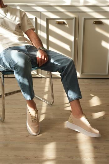 Triko Detaylı Kalın Taban Erkek Sneaker (AYKK10)