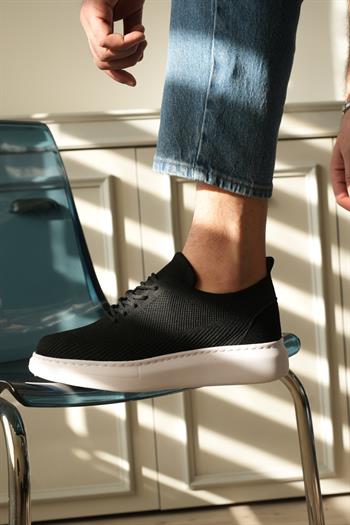 Triko Detaylı Kalın Taban Erkek Sneaker (AYKSB10)