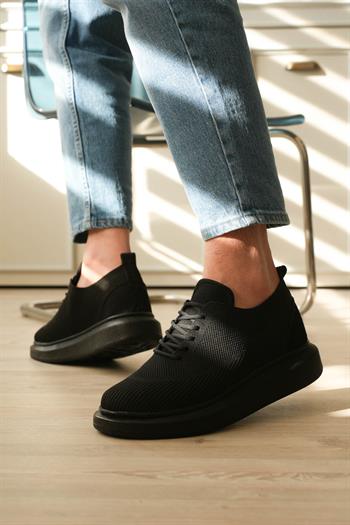 Triko Detaylı Kalın Taban Erkek Sneaker (AYKS10)