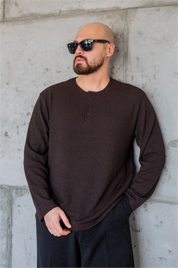 Triko Düğme Detaylı Sweatshirt (SVTKA120)