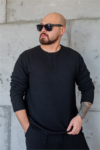 Triko Düğme Detaylı Sweatshirt (SVTS120)