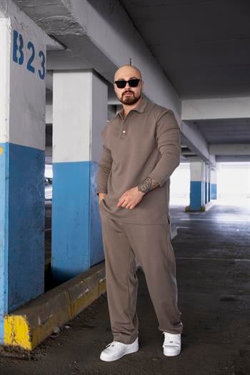 Triko Kumaş Polo Yaka Sweat/Jogger Takım (TKK01)