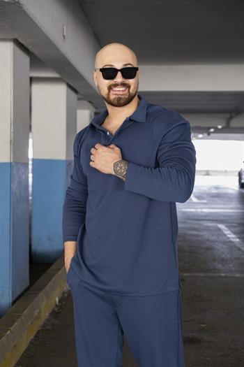 Triko Kumaş Polo Yaka Sweat/Jogger Takım (TKM01)