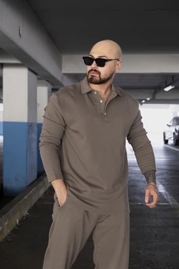 Triko Kumaş Polo Yaka Sweat/Jogger Takım (TKK01)