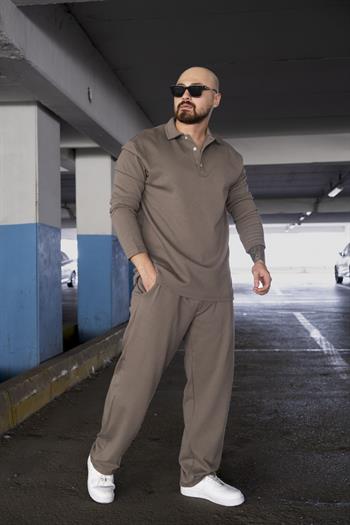 Triko Kumaş Polo Yaka Sweat/Jogger Takım (TKK01)
