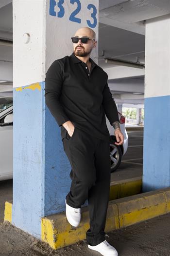 Triko Kumaş Polo Yaka Sweat/Jogger Takım (TKS01)