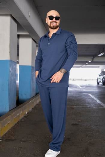 Triko Kumaş Polo Yaka Sweat/Jogger Takım (TKM01)
