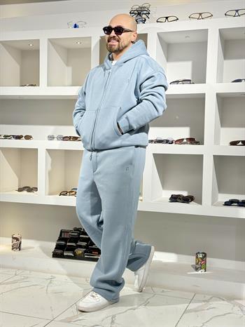 Üç İplik Oversize Kalıp Kapüşonlu Alt/Üst Takım (TKG34)