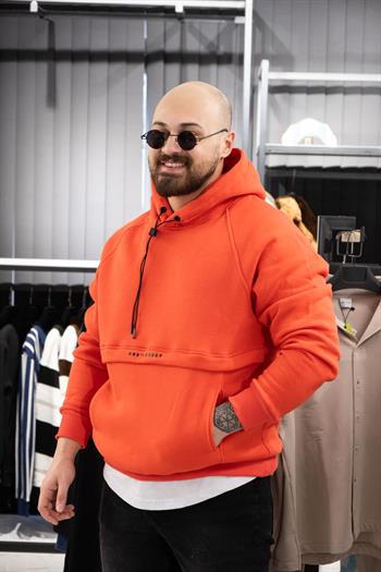 Üç İplik Şardonlu Kapüşonlu Sweatshirt (K-SWTK11)