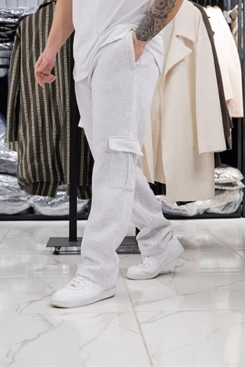 Üç İplik Şardonlu Kargo Eşofman Altı (K-JMJ01)