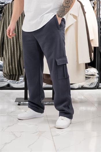 Üç İplik Şardonlu Kargo Eşofman Altı (K-JF01)