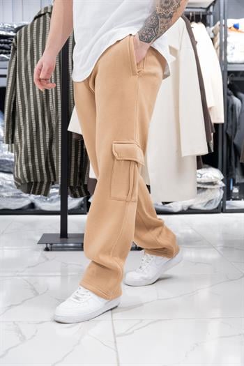 Üç İplik Şardonlu Kargo Eşofman Altı (K-JC01)