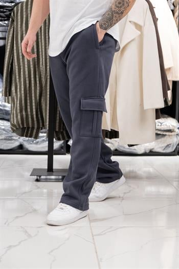 Üç İplik Şardonlu Kargo Eşofman Altı (K-JF01)