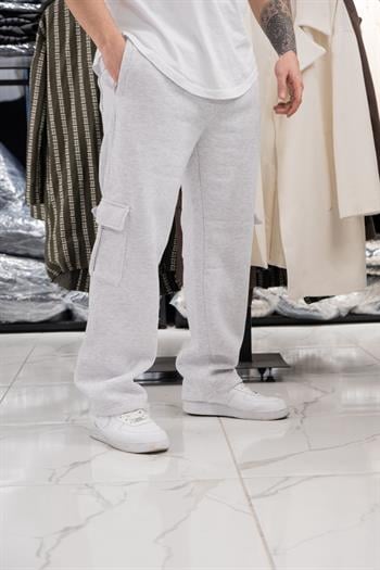 Üç İplik Şardonlu Kargo Eşofman Altı (K-JMJ01)