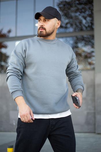 Üç İplik Şardonlu Oversize Sweatshirt (SVTA25)
