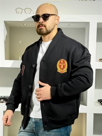 Üç İplik Şardonlu Rahat Kalıp Hırka (MEVS60)