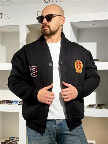 Üç İplik Şardonlu Rahat Kalıp Hırka (MEVS60)