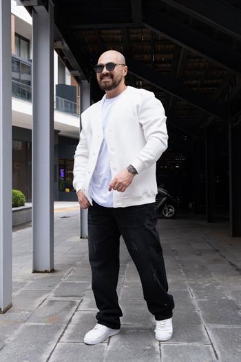 Üç İplik Şardonlu Rahat Kalıp Hırka (MEVB30)