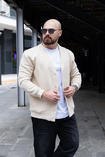 Üç İplik Şardonlu Rahat Kalıp Hırka (MEVKR30)