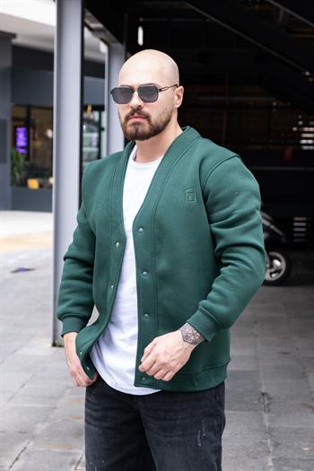 Üç İplik Şardonlu Rahat Kalıp Hırka (MEVY30)