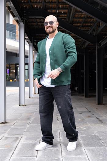 Üç İplik Şardonlu Rahat Kalıp Hırka (MEVY30)