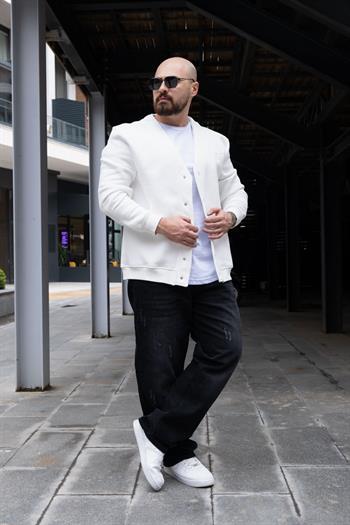 Üç İplik Şardonlu Rahat Kalıp Hırka (MEVB30)