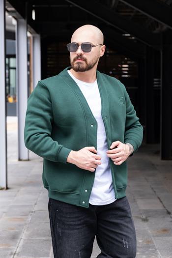 Üç İplik Şardonlu Rahat Kalıp Hırka (MEVY30)