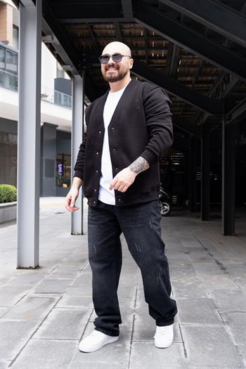 Üç İplik Şardonlu Rahat Kalıp Hırka (MEVS30)