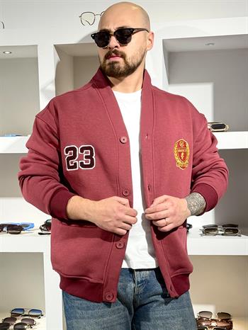 Üç İplik Şardonlu Rahat Kalıp Hırka (MEVBO60)