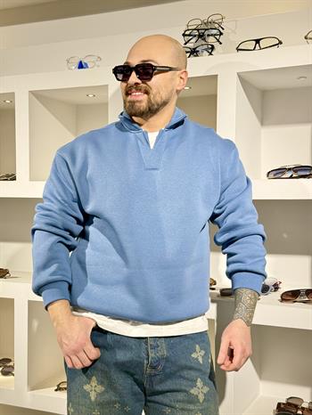 Üç İplik Şardonlu Rahat Kalıp Sweatshirt (SVTGM93)