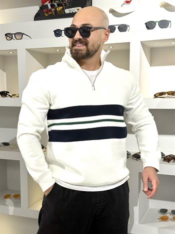 Üç İplik Yarım Fermuarlı Sweatshirt (SVTB69)