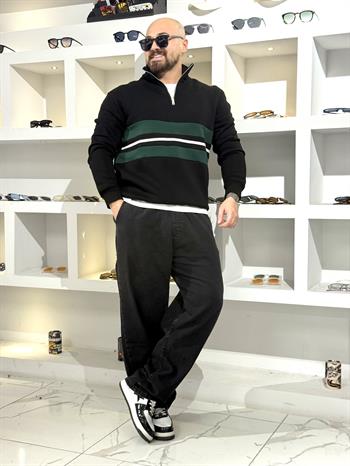 Üç İplik Yarım Fermuarlı Sweatshirt (SVTS69)