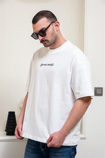 Vintage Oversize Sırt Baskılı Erkek T-Shirt (TSB40)