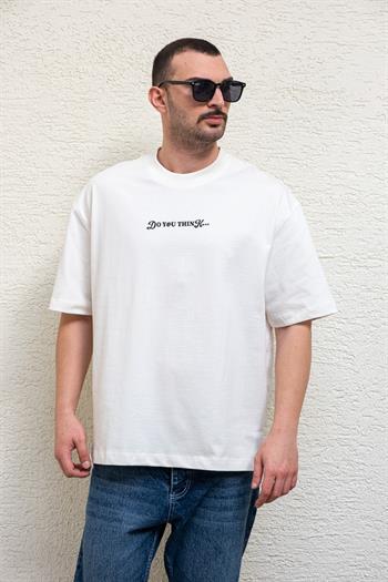 Vintage Oversize Sırt Baskılı Erkek T-Shirt (TSB40)