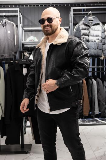 Yaka Kürklü Deri Mont (MRCKR07)