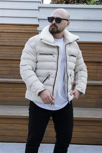 Yaka Kürklü Şİşme Mont (MTK12)