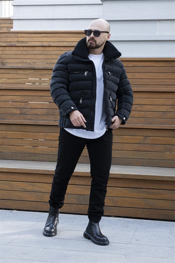 Yaka Kürklü Şİşme Mont (MTS12)