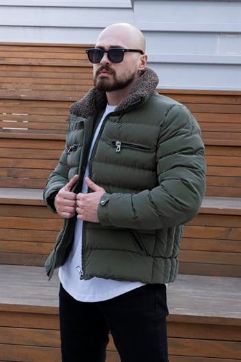 Yaka Kürklü Şİşme Mont (MTY12)