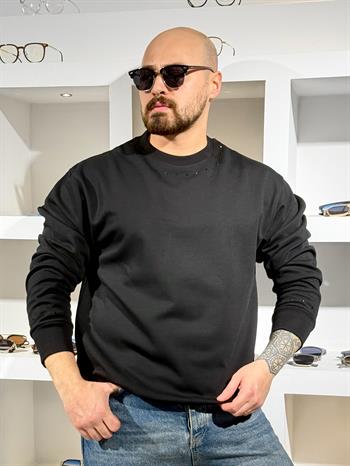 Yakası Taşlı Oversize Sweatshirt (SVTS86)
