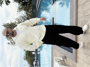 Yarım Fermuarlı Oversize Örme Kazak (SVTB48)