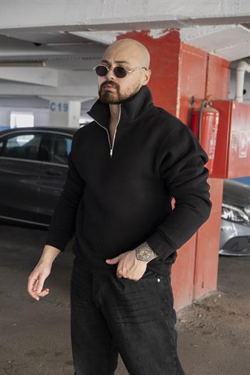 Yarım Fermuarlı Oversize Sweatshirt (SVTS04)