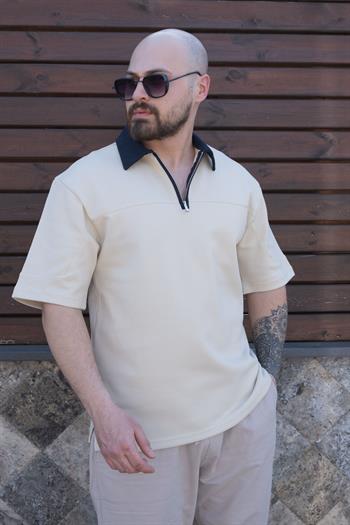 Yarım Fermuarlı Polo Yaka T-Shirt (TSK05)