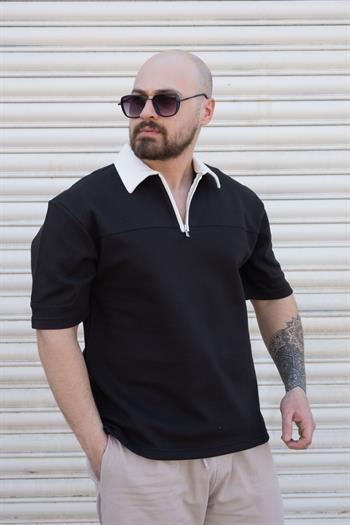 Yarım Fermuarlı Polo Yaka T-Shirt (TSS05)