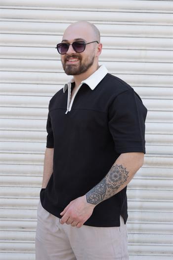 Yarım Fermuarlı Polo Yaka T-Shirt (TSS05)